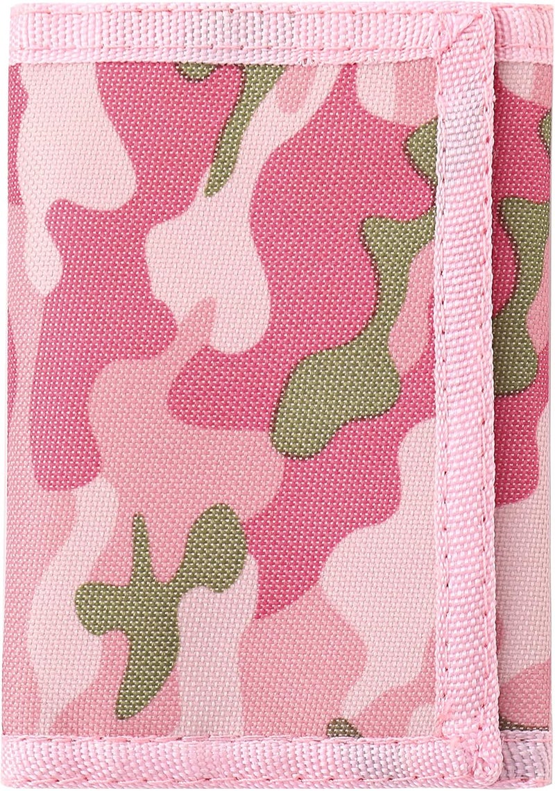 Nitort Wallet, Canvas Outdoor Sports Wallets for Kid, Lovely Wallet with Zipper for Kids- Front Pocket Wallet with Magic Sticker - Image 1